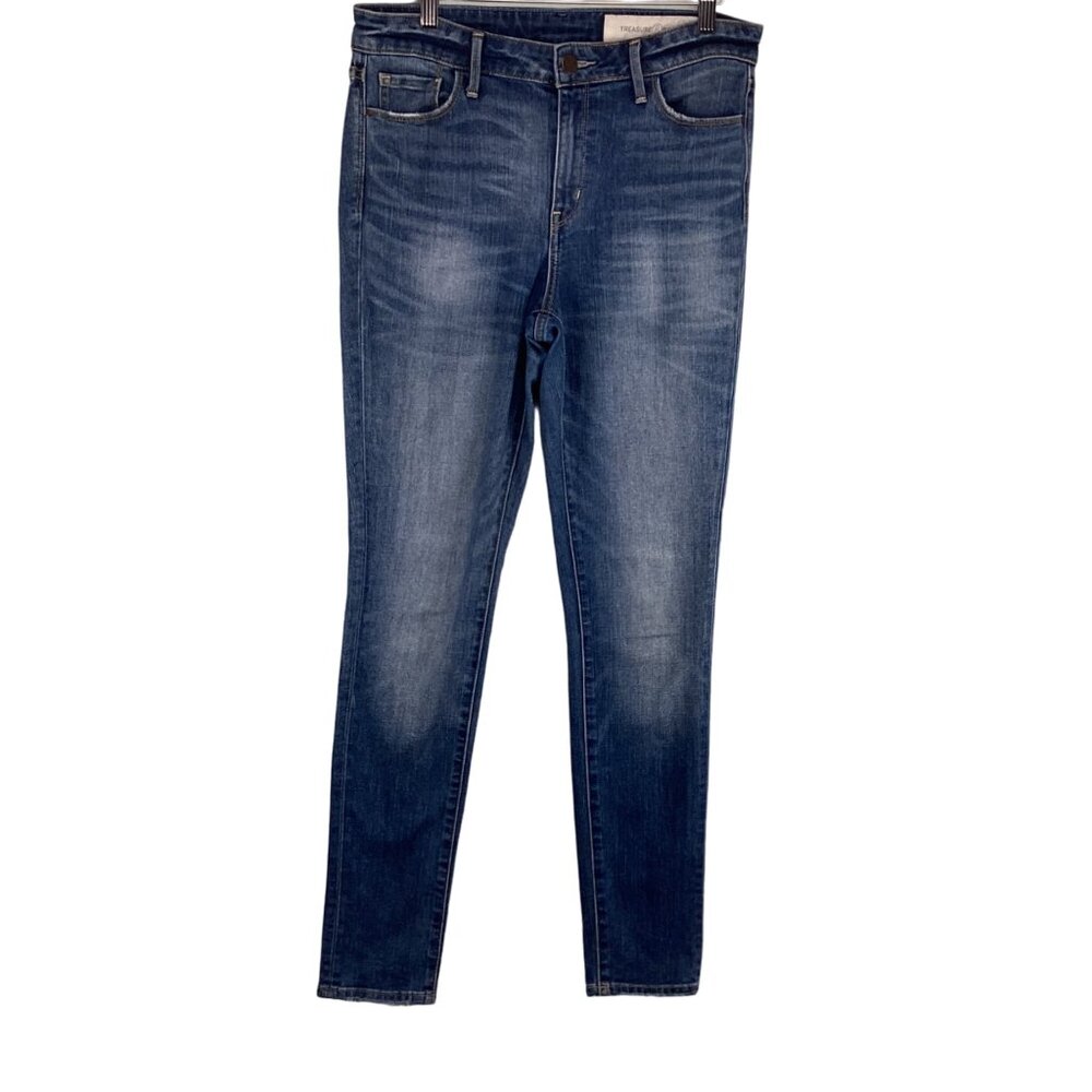 Treasure & Bond Womens High-Rise Skinny Jeans Size 29 Blue Denim‎